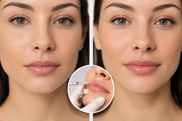Botox Lip Flip Example and Expected Results | LightTouch Med Spa Botox Lip Flip Example and Expected Results